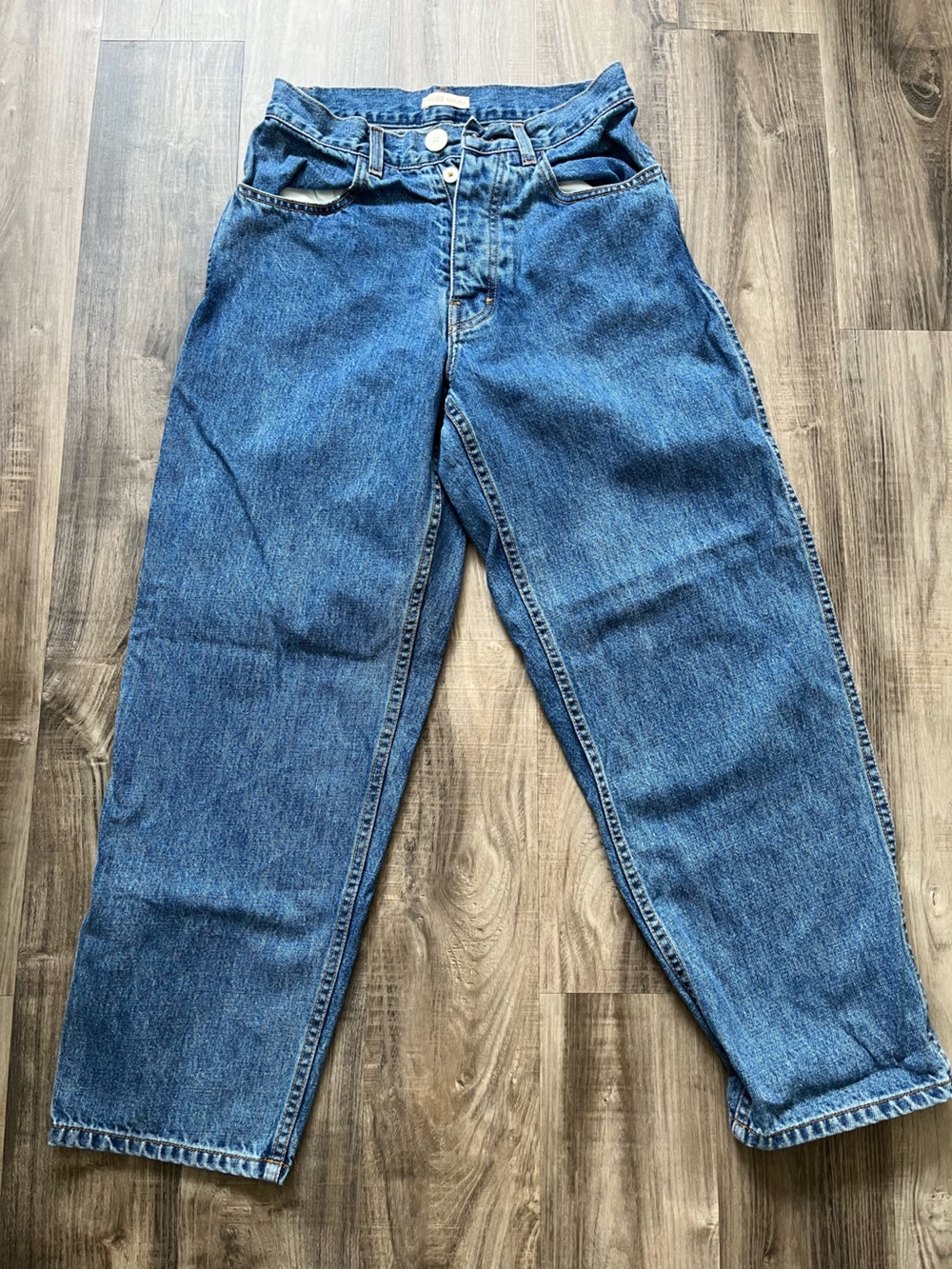 Jesse Kamm Cali Wides Relaxed Denim Jeans - Medium Blue